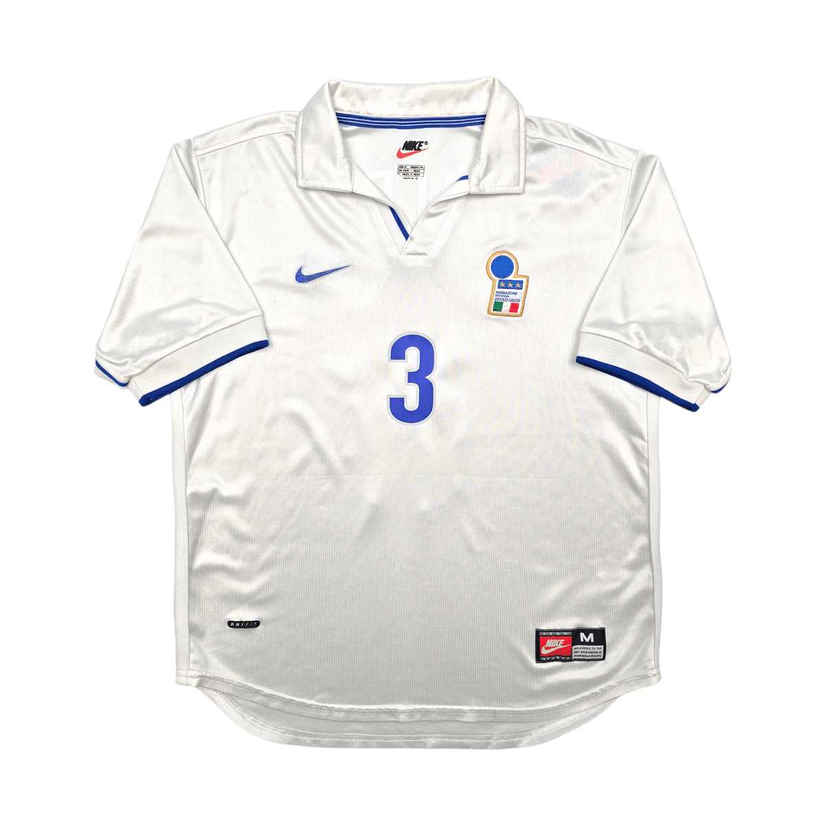 1994/96 Italy Away Football Shirt (M) Nike 3 Maldini - Football Finery - FF302877