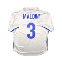 1994/96 Italy Away Football Shirt (M) Nike 3 Maldini - Football Finery - FF302877