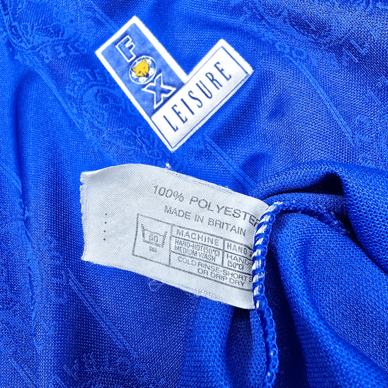 1994/96 Leicester City Home Football Shirt (L) Fox Leisure - Football Finery - FF300409