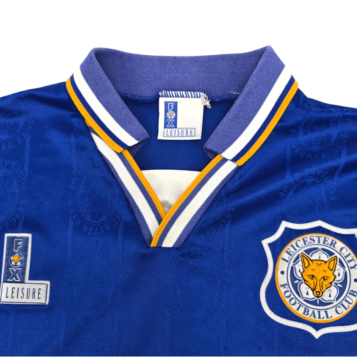 1994/96 Leicester City Home Football Shirt (L) Fox Leisure - Football Finery - FF300409