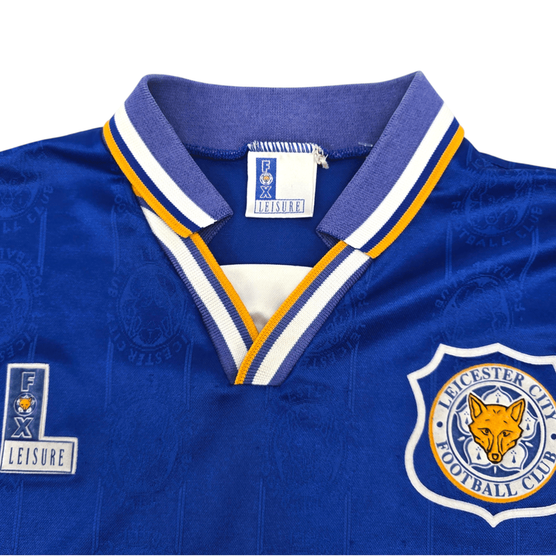1994/96 Leicester City Home Football Shirt (L) Fox Leisure - Football Finery - FF300409