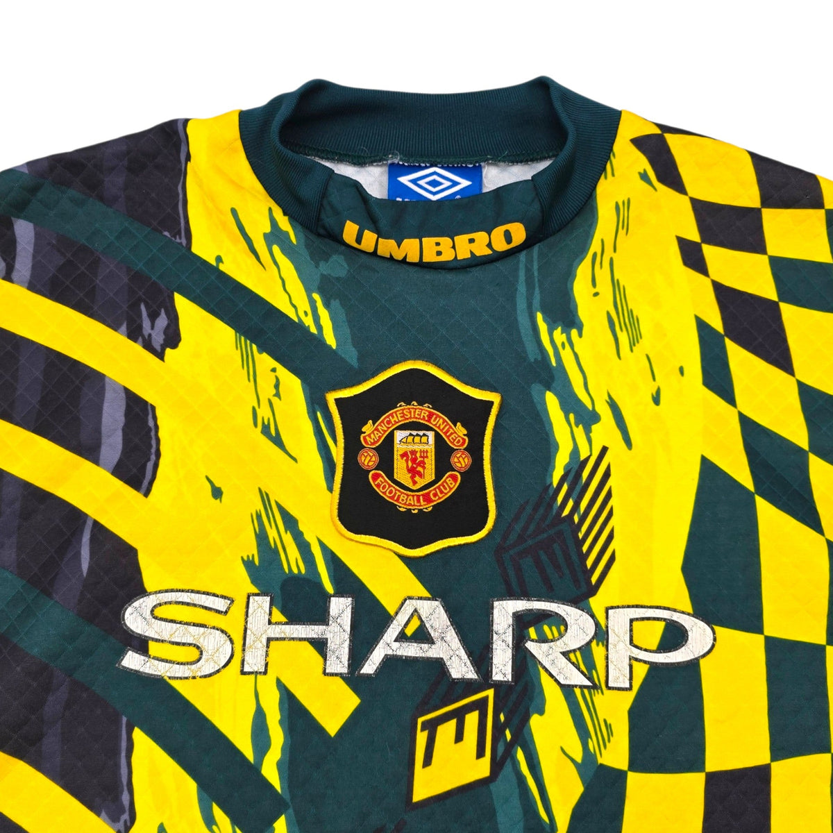 1994/96 Manchester United Goal Keeper Football Shirt (L) Umbro #1 Schmeichel - Football Finery - FF307616