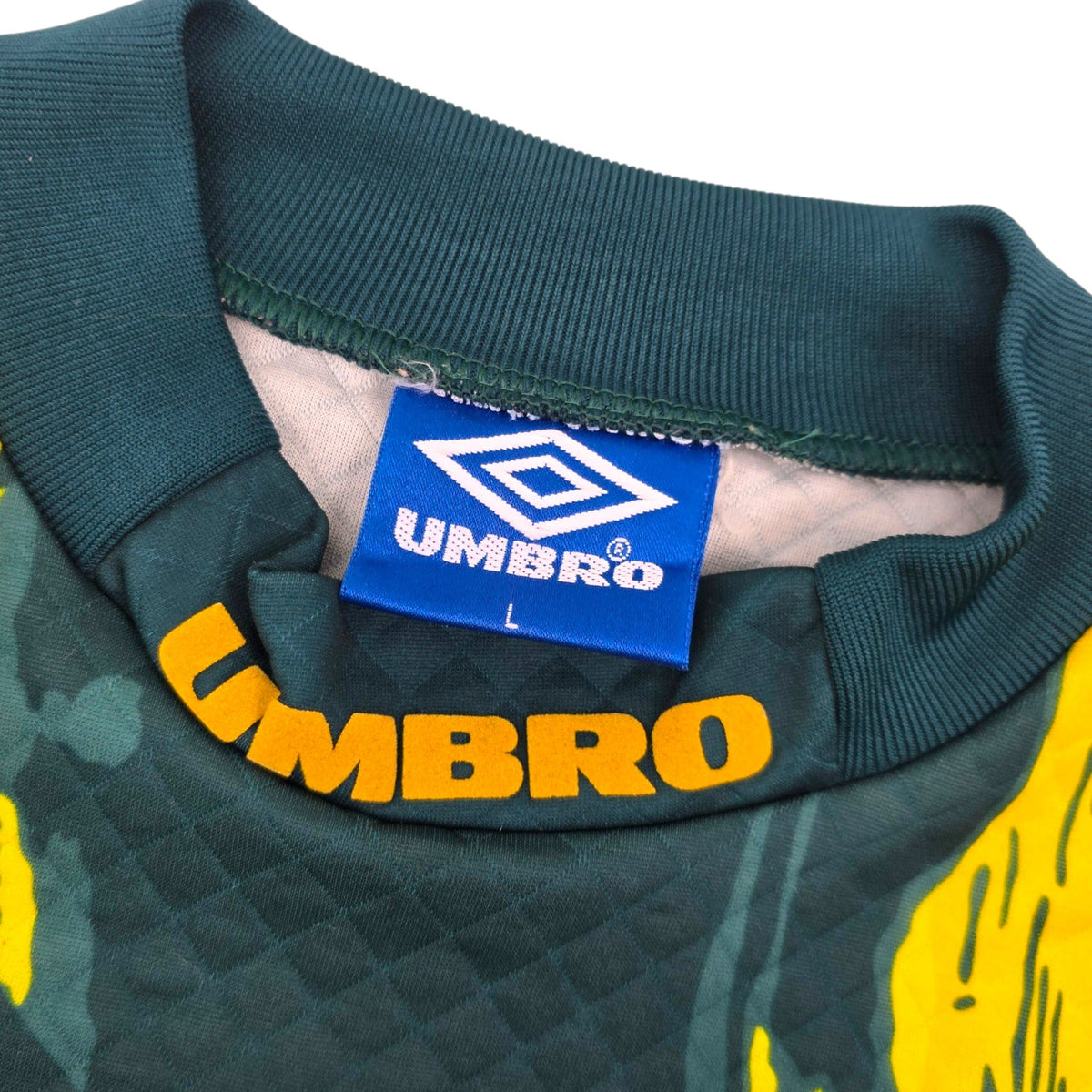 1994/96 Manchester United Goal Keeper Football Shirt (L) Umbro #1 Schmeichel - Football Finery - FF307616