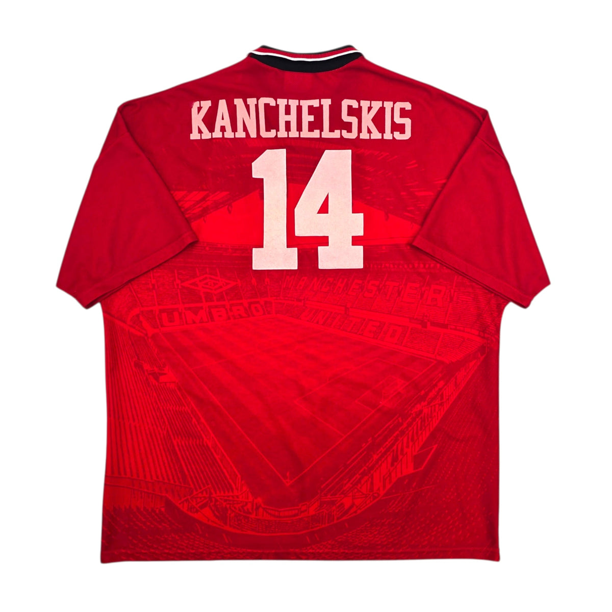 1994/96 Manchester United Home Football Shirt (2XL) Umbro 14 Kanchelskis - Football Finery - FF306317