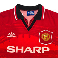 1994/96 Manchester United Home Football Shirt (2XL) Umbro 14 Kanchelskis - Football Finery - FF306317