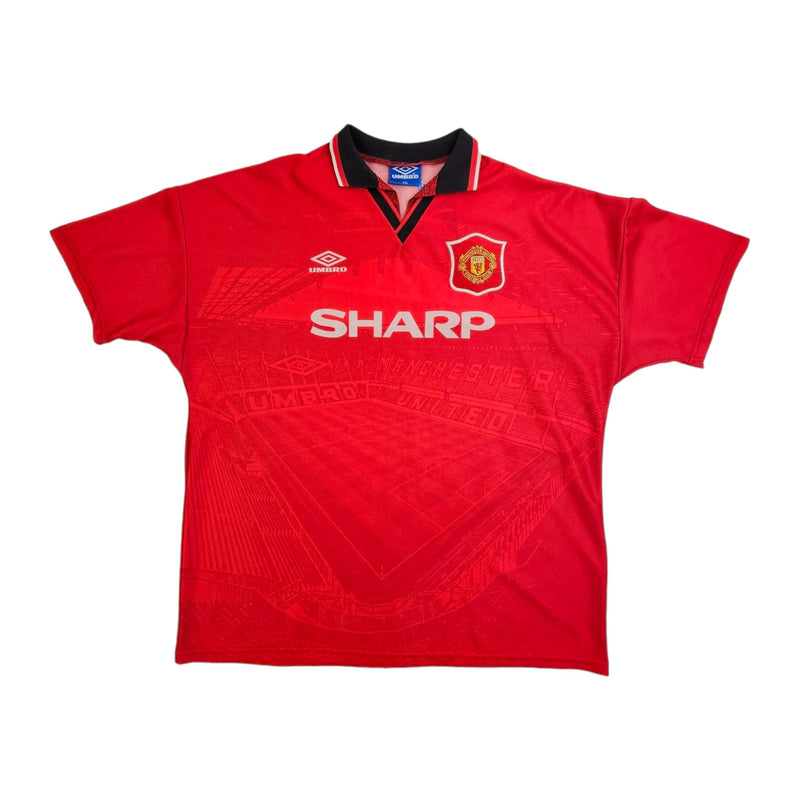 Manchester United 1995 - 1996 away football shirt jersey camiseta Umbro size L Manchester United 1995 - 1996 away football shirt jersey camiseta Umbro size L