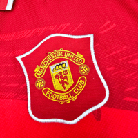 1994/96 Manchester United Home Football Shirt (L) Umbro 24 Beckham - Football Finery - FF301636