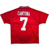 1994/96 Manchester United Home Football Shirt (M) Umbro 7 Cantona - Football Finery - FF305059