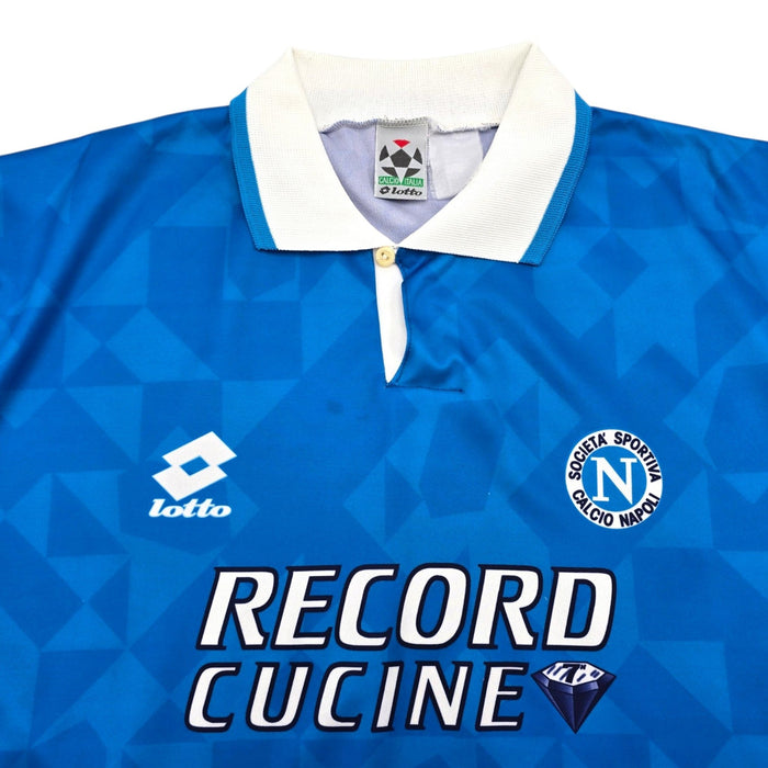 1994/96 Napoli Home Football Shirt (XL) Lotto - Football Finery - FF308039