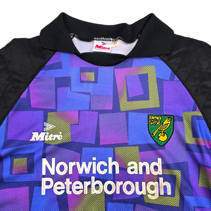 1994/96 Norwich City Goal Keeper Football Shirt (M) Mitre - Football Finery - FF305493