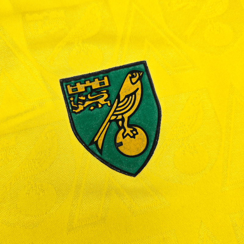 1994/96 Norwich City Home Football Shirt (L) Mitre - Football Finery - FF302101