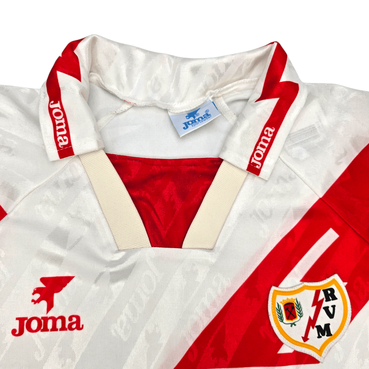 1994/96 Rayo Vallecano Home Football Shirt (XL) Joma - Football Finery - FF302800