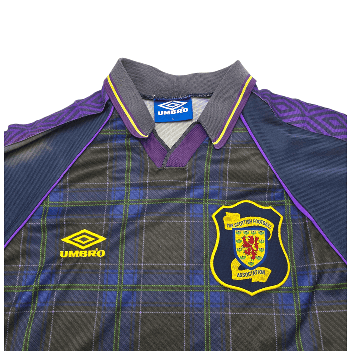 1994/96 Scotland Home Football Shirt (L) Umbro - Football Finery - FF300567