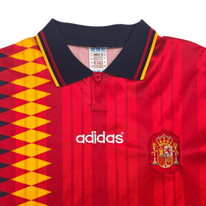 1994/96 Spain Home Football Shirt (M) Adidas - Football Finery - FF300093