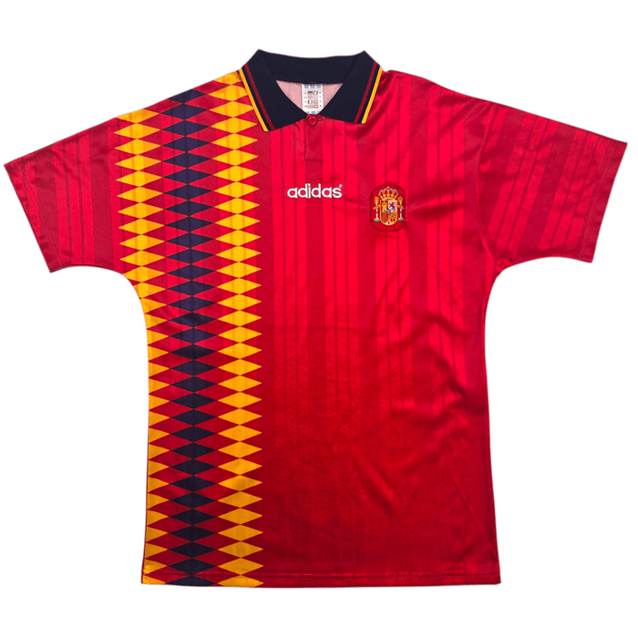 1994/96 Spain Home Football Shirt (M) Adidas - Football Finery - FF300093