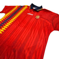 1994/96 Spain Home Football Shirt (XL) Adidas - Football Finery - FF202728