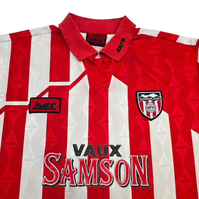 1994/96 Sunderland Home Football Shirt (L) Avec - Football Finery - FF306021