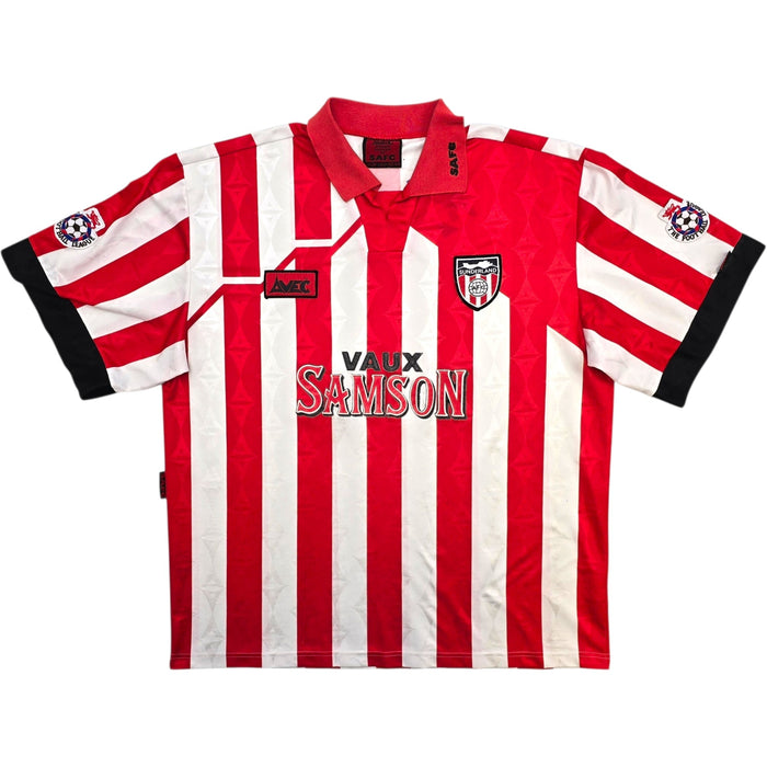 1994/96 Sunderland Home Football Shirt (L) Avec - Football Finery - FF306021