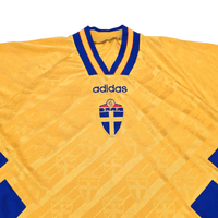 1994/96 Sweden Home Football Shirt (L) Adidas - Football Finery - FF300887