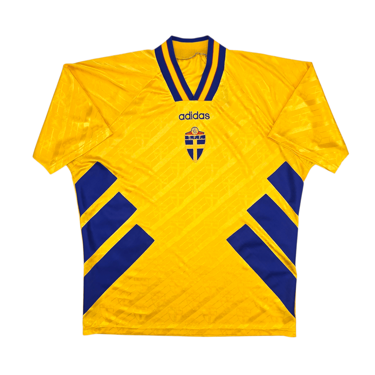 1994/96 Sweden Home Football Shirt (L) Adidas - Football Finery - FF300887