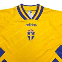 1994/96 Sweden Home Football Shirt (L) Adidas - Football Finery - FF300995
