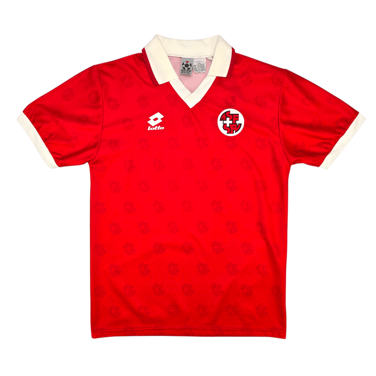 1994/96 Switzerland Home Football Shirt (M) Lotto - Football Finery - FF300766