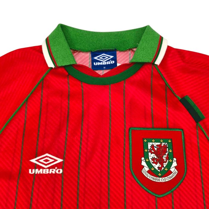1994/96 Wales Home Football Shirt (M) Umbro - Football Finery - FF300034