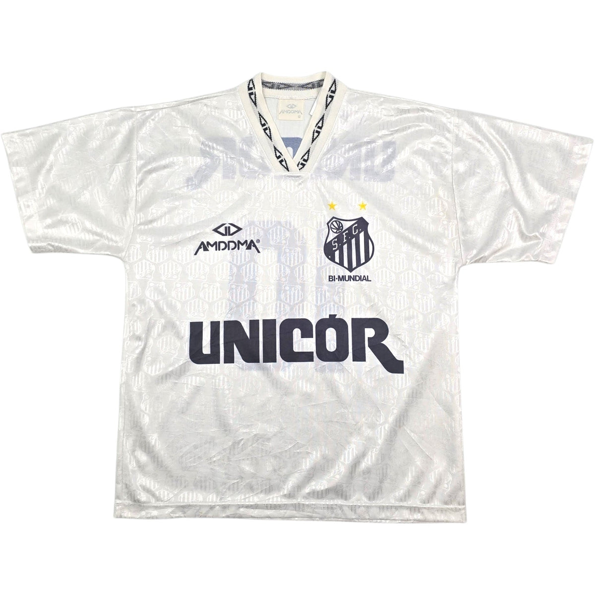 1995 Santos Home Football Shirt (L) Amddma 10 - Football Finery - FF305184