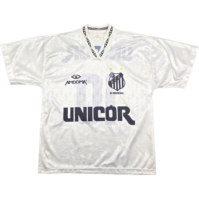 1995 Santos Home Football Shirt (L) Amddma 10 - Football Finery - FF305184