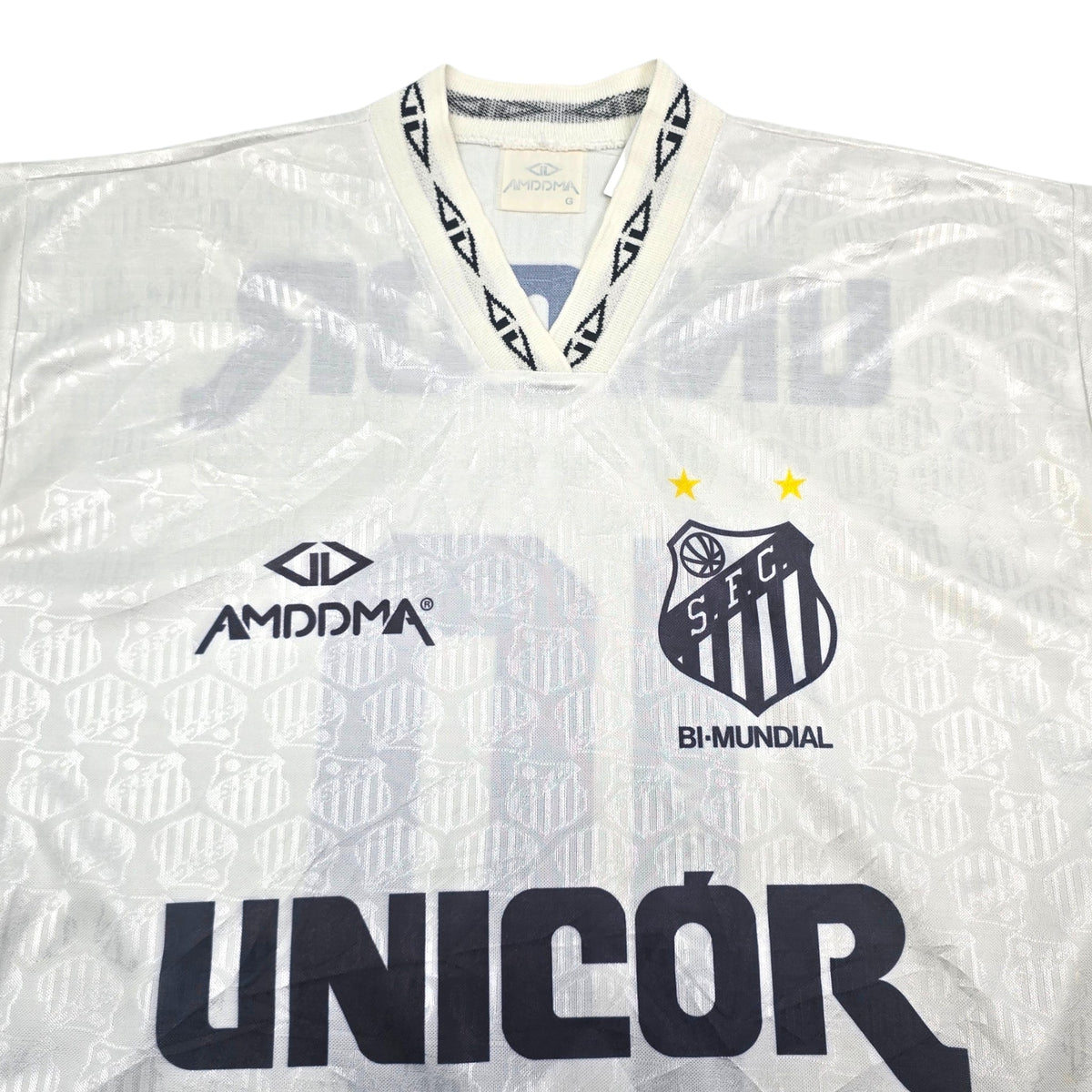 1995 Santos Home Football Shirt (L) Amddma 10 - Football Finery - FF305184