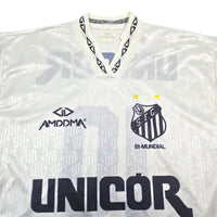 1995 Santos Home Football Shirt (L) Amddma 10 - Football Finery - FF305184