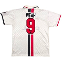 1995/96 AC Milan Away Football Shirt (L) Lotto 9 Weah - Football Finery - FF304714