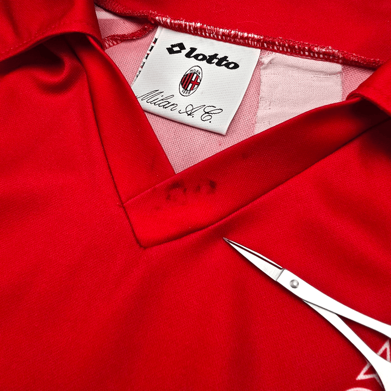 1995/96 AC Milan Training Shirt (L) Lotto - Football Finery - FF300009