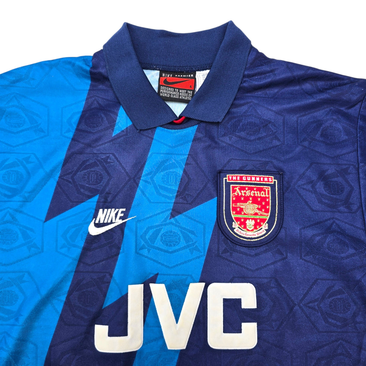 1995/96 Arsenal Away Football Shirt (S) Nike 16 Hartson - Football Finery - FF307176