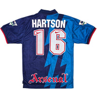 1995/96 Arsenal Away Football Shirt (S) Nike 16 Hartson - Football Finery - FF307176