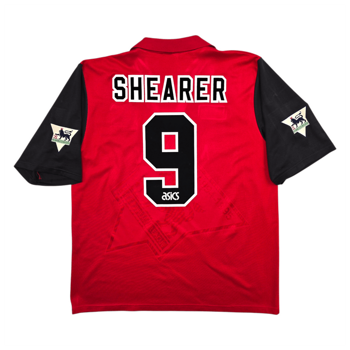 1995/96 Blackburn Rovers Away Football Shirt (XL) Asics 9 Shearer - Football Finery - FF303728