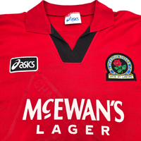 1995/96 Blackburn Rovers Away Football Shirt (XL) Asics 9 Shearer - Football Finery - FF303728