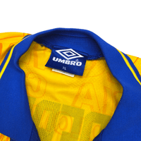 1995/96 Colombia Home Football Shirt (XL) Umbro 10 Valderrama - Football Finery - FF300685