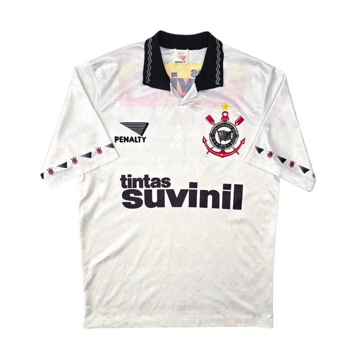 1995/96 Corinthians Home Football Shirt (M) Penalty - Football Finery - FF307410
