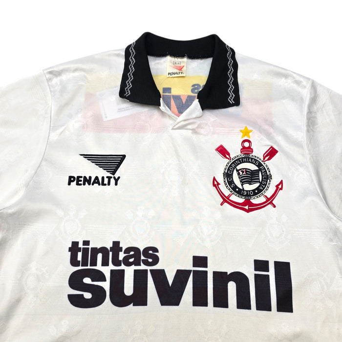 1995/96 Corinthians Home Football Shirt (M) Penalty - Football Finery - FF307410