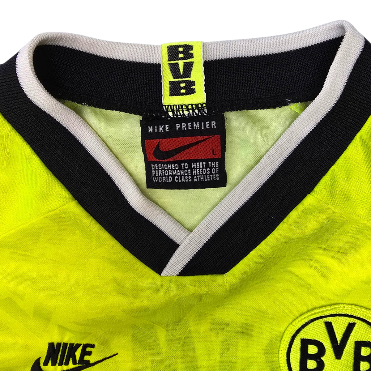1995/96 Dortmund Home Football Shirt (L) Nike - Football Finery - FF306425