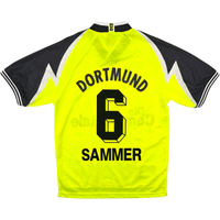 1995/96 Dortmund Home Football Shirt (S) Nike 6 Sammer - Football Finery - FF303095