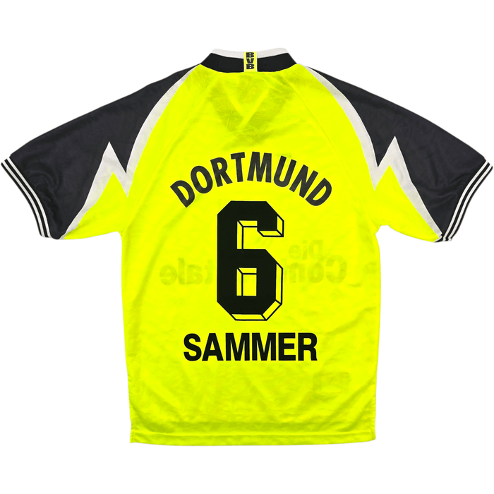 1995/96 Dortmund Home Football Shirt (S) Nike 6 Sammer - Football Finery - FF303095