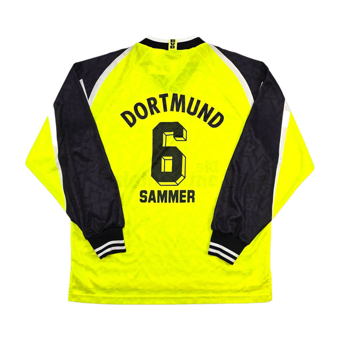 1995/96 Dortmund Home Football Shirt (XL) Nike 6 Sammer - Football Finery - FF303644