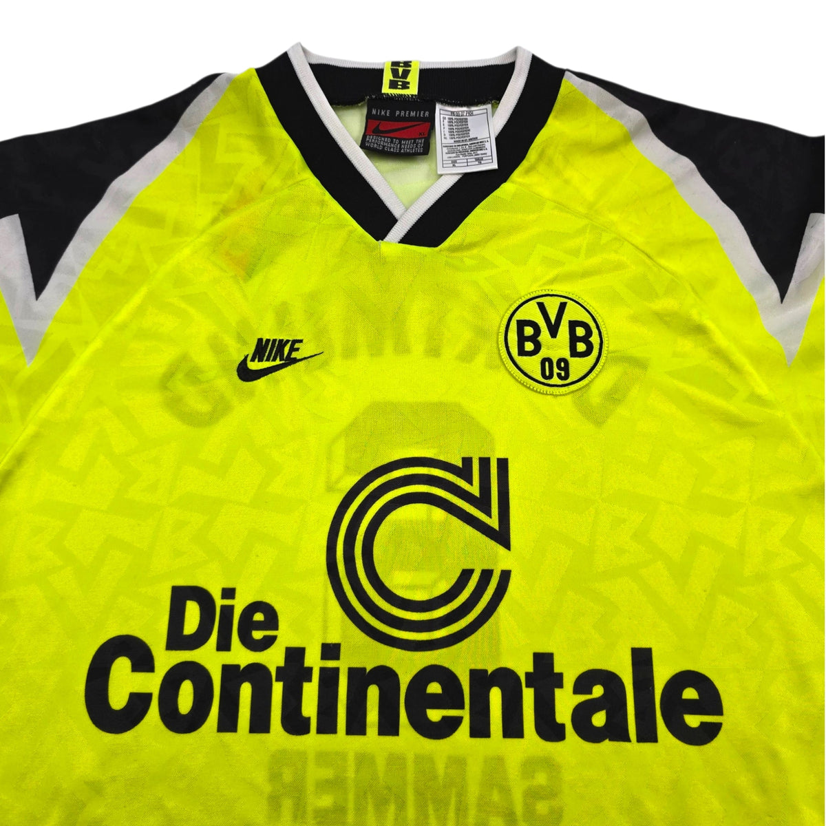 1995/96 Dortmund Home Football Shirt (XL) Nike 6 Sammer - Football Finery - FF303644