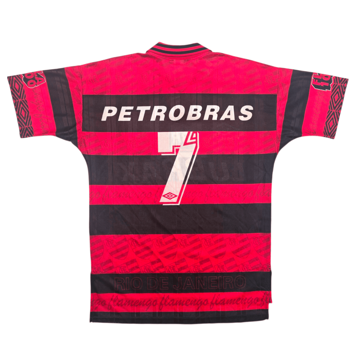 UMBRO　1995〜96 フラメンゴ　エジムンド　昇華プリント　選手仕様 1995/96 Flamengo Home Football Shirt (M) Umbro #7 (Centenary