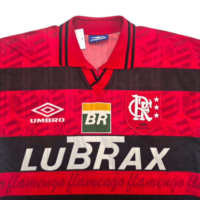 1995/96 Flamengo Home Football Shirt (M) Umbro 7 (Centenary) - Football Finery - FF305154
