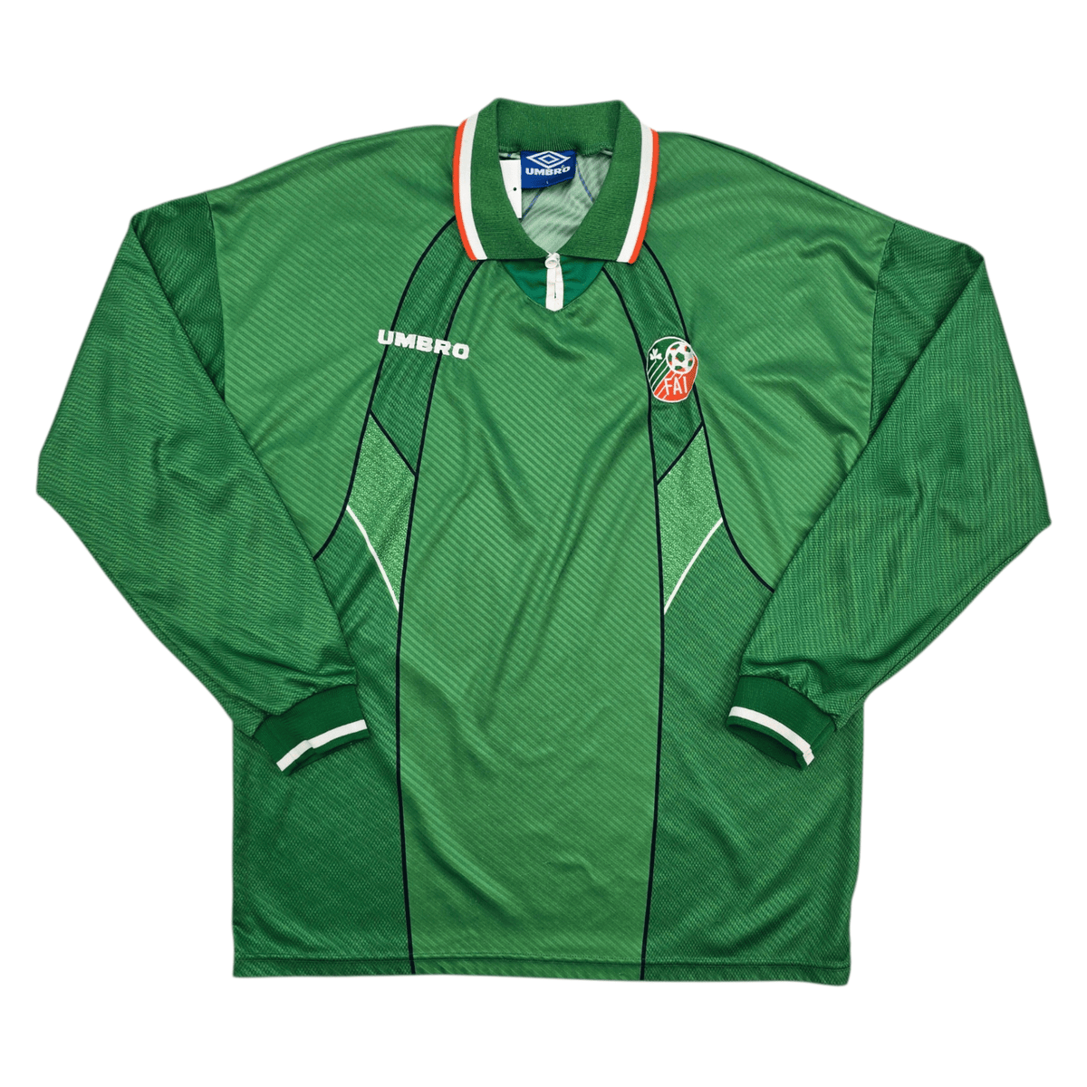 1995/96 Ireland Home Football Shirt (L) Umbro - Football Finery - FF305325
