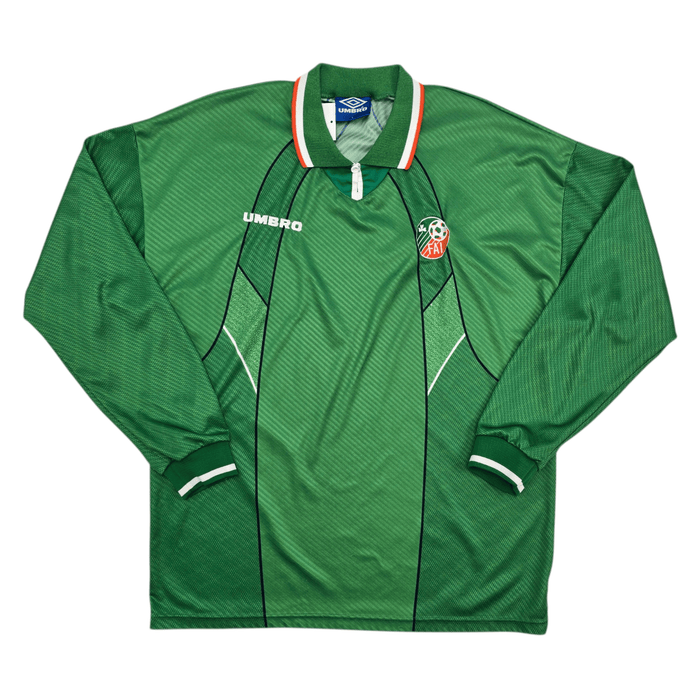 1995/96 Ireland Home Football Shirt (L) Umbro - Football Finery - FF305325
