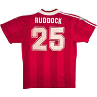 1995/96 Liverpool Home Football Shirt (L) Adidas 25 Ruddock - Football Finery - FF307032